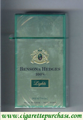 Benson Hedges Menthol Lights 100s cigarettes